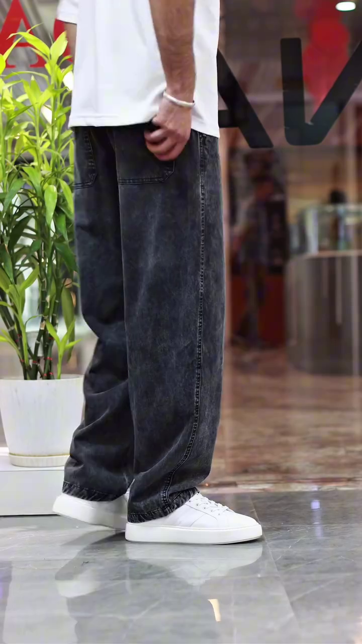 Men Baggy Jeans || Pure Cotton || Breathable Denim for All Season Comfort - Image 6