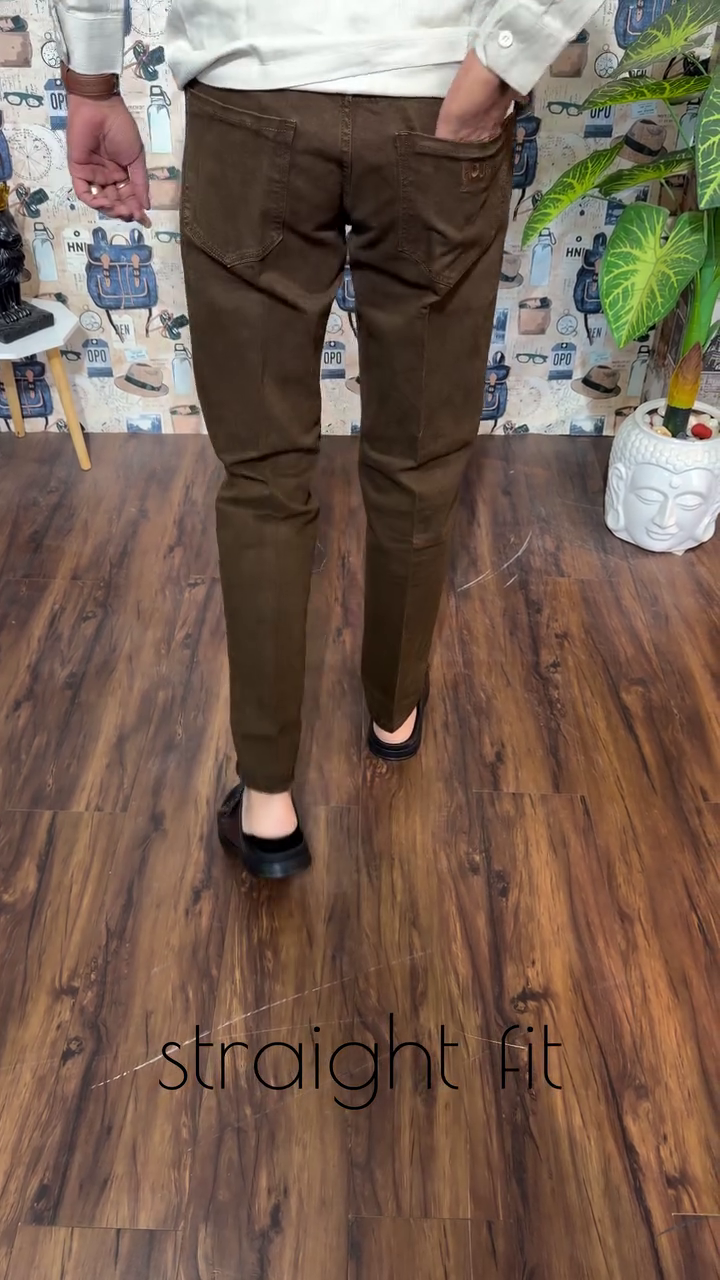 Corduroy Pant for Men Regular fit Brown - Image 8